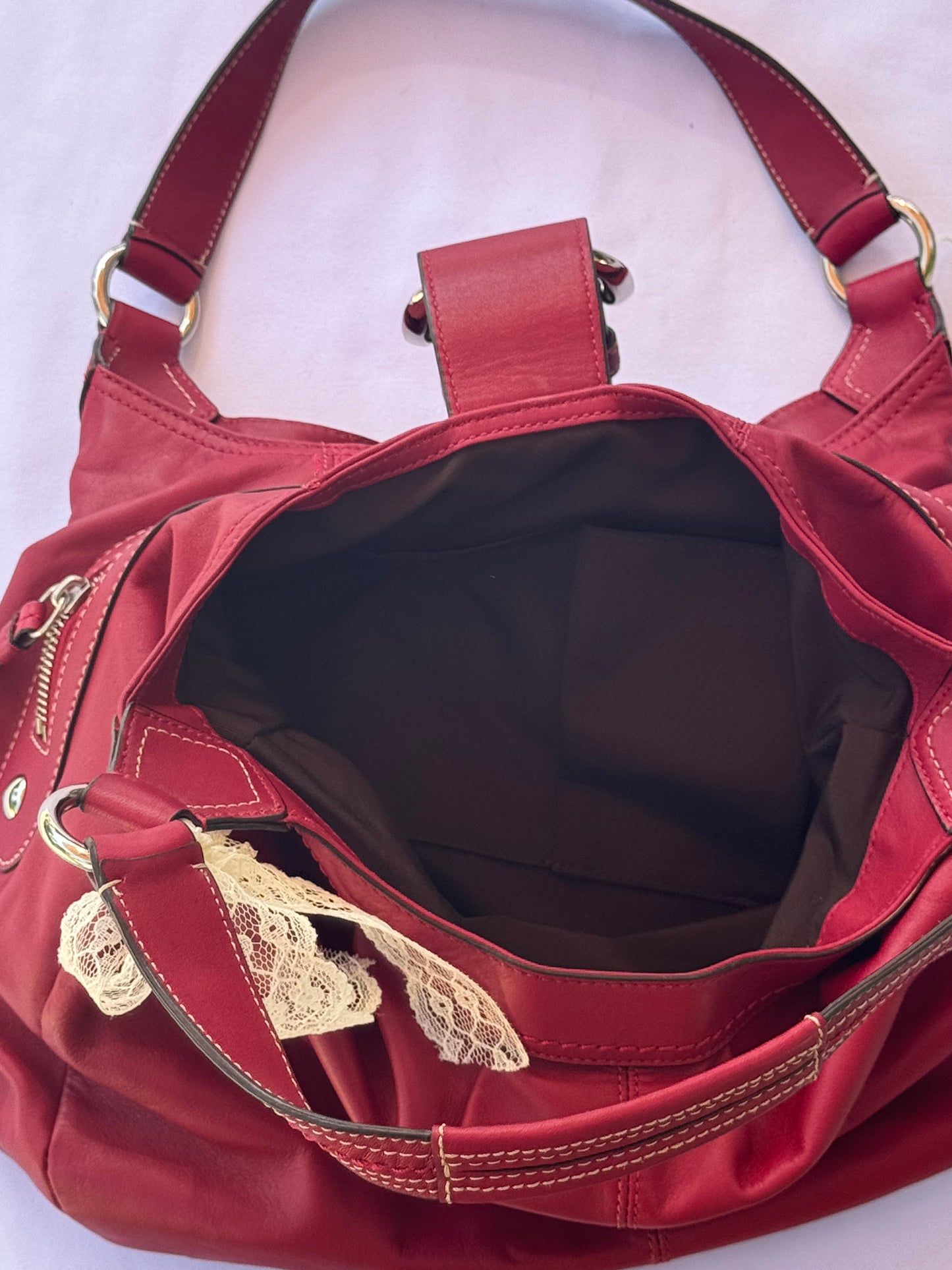 Red y2k Like New Coach Soho Hobo Shoulder Bag