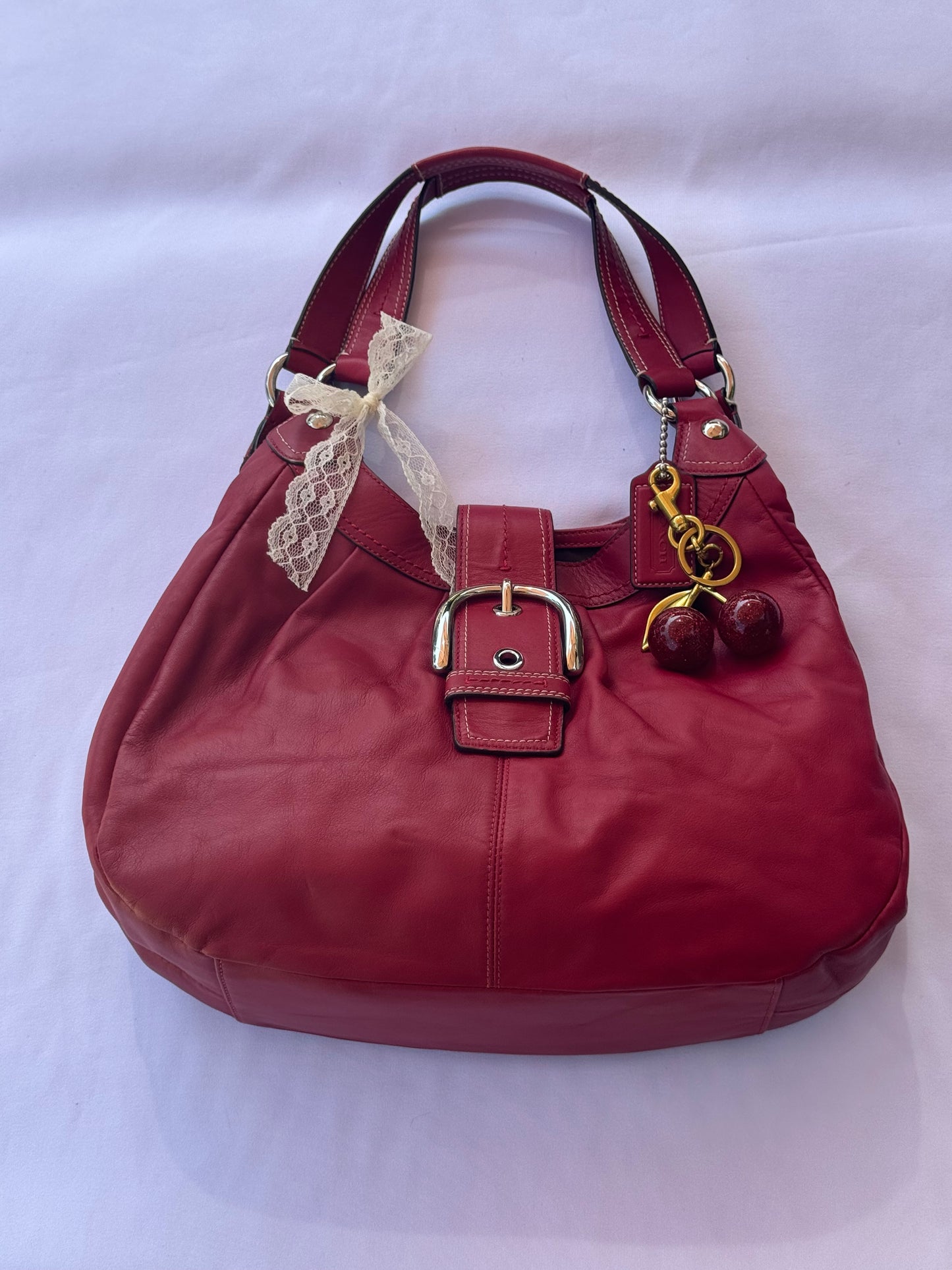 Red y2k Like New Coach Soho Hobo Shoulder Bag