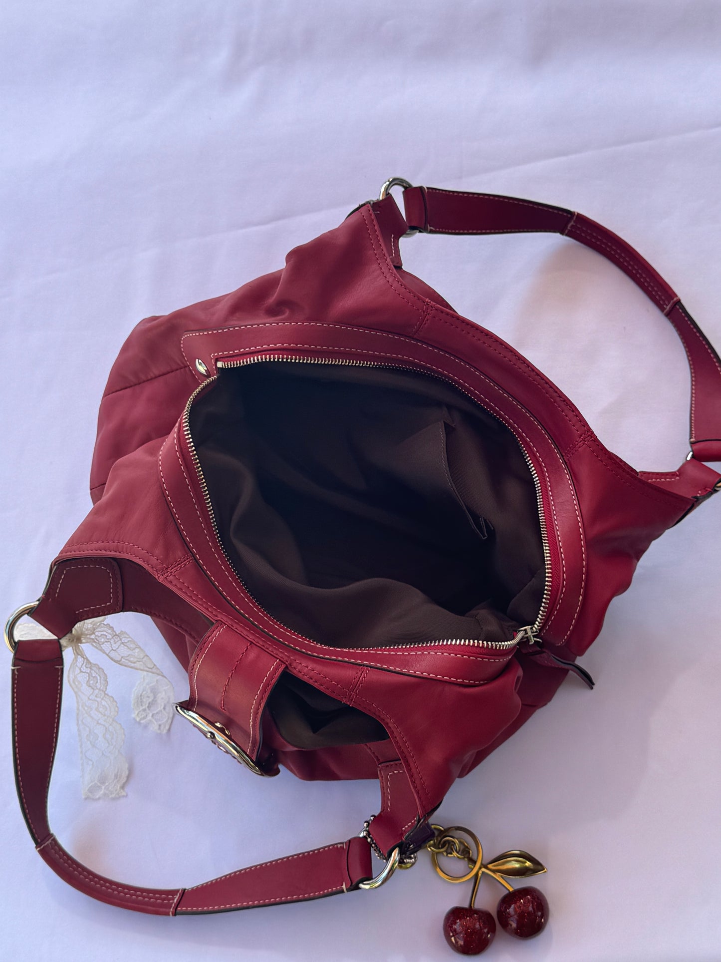 Red y2k Like New Coach Soho Hobo Shoulder Bag