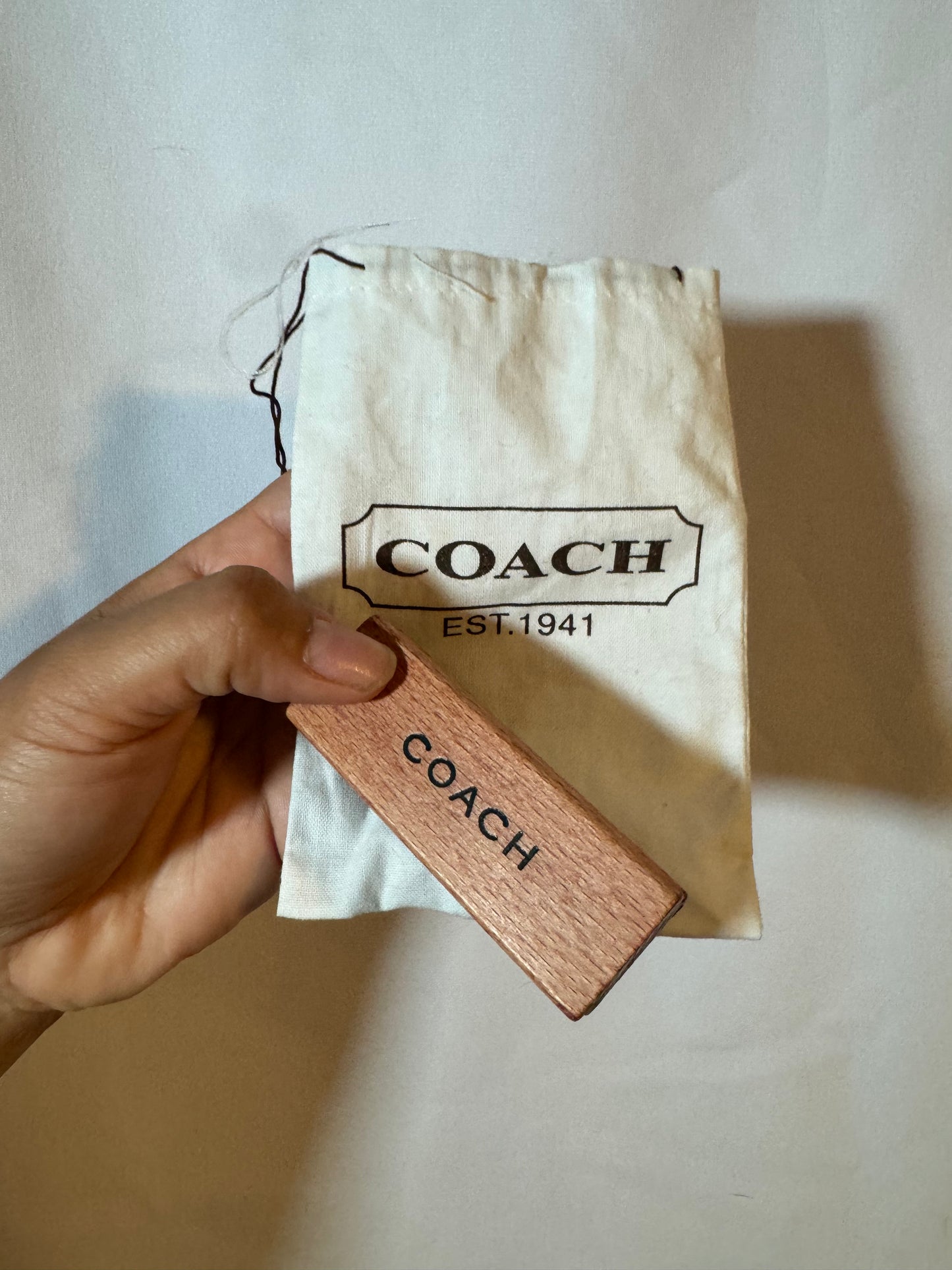 Vintage Coach Pink Lavender Suede Shoulder Bag