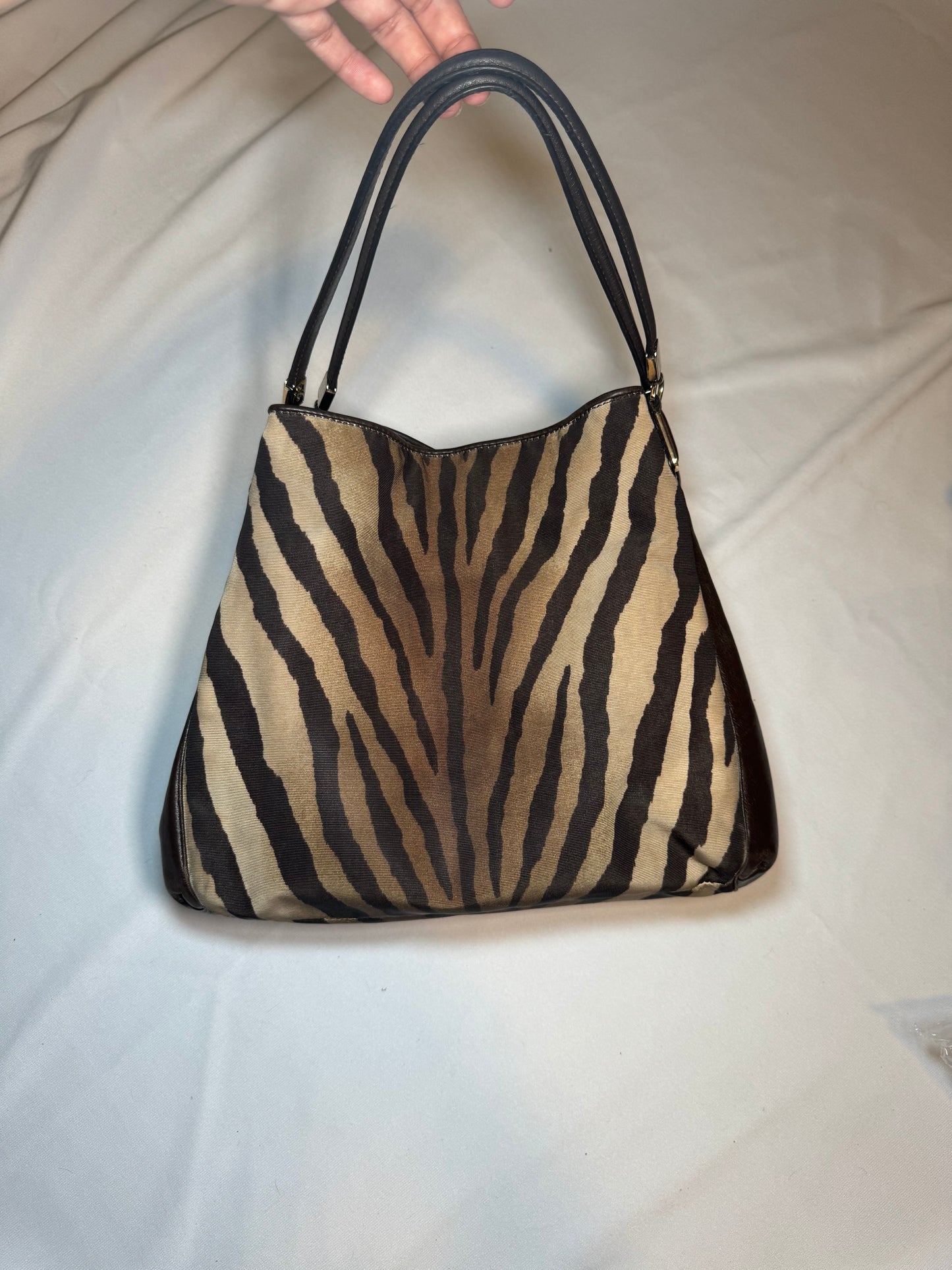 Vintage y2k Zebra Coach Large Hobo Bag