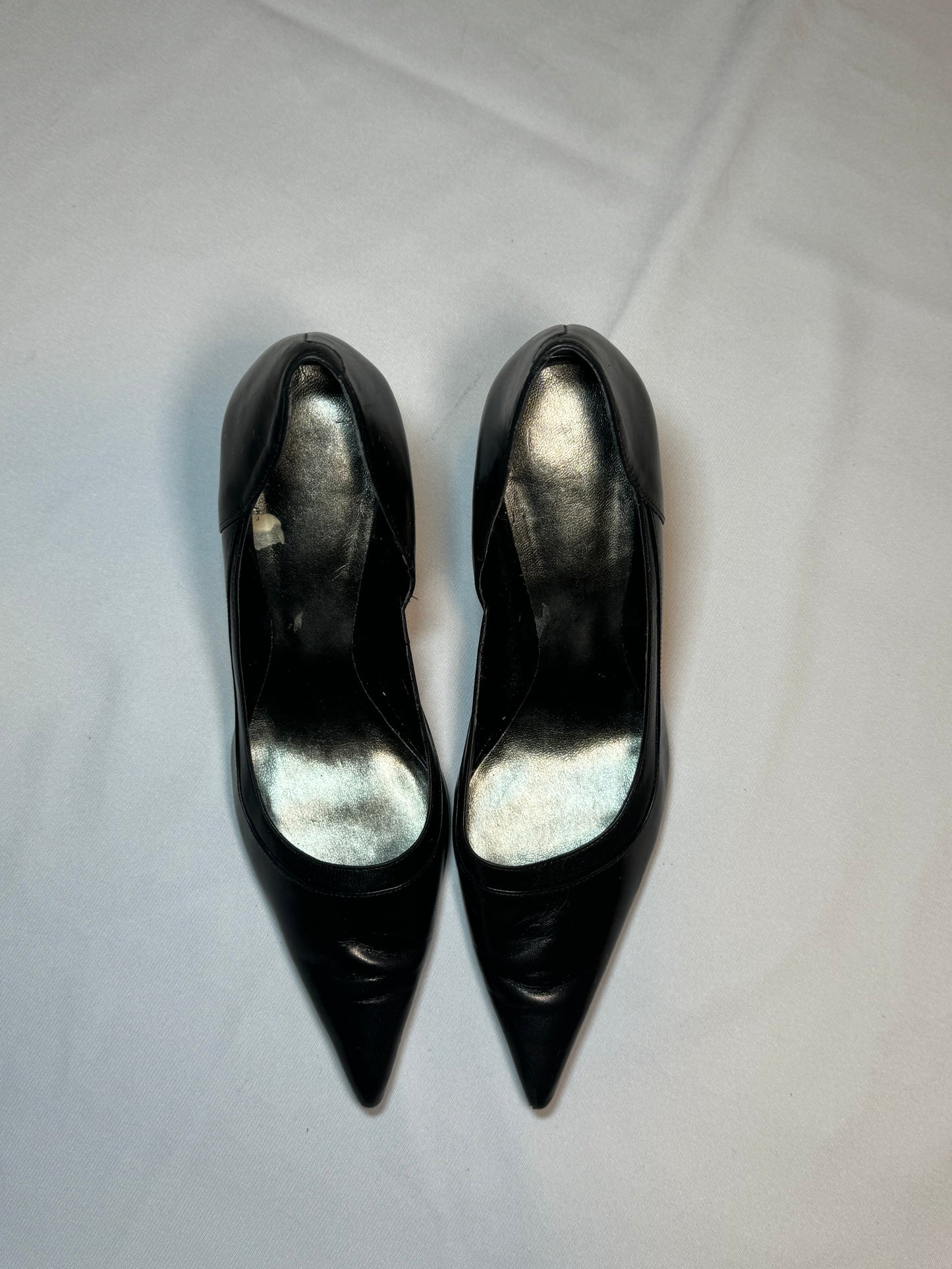 Vintage Y2K Nine West Black Leather Pumps