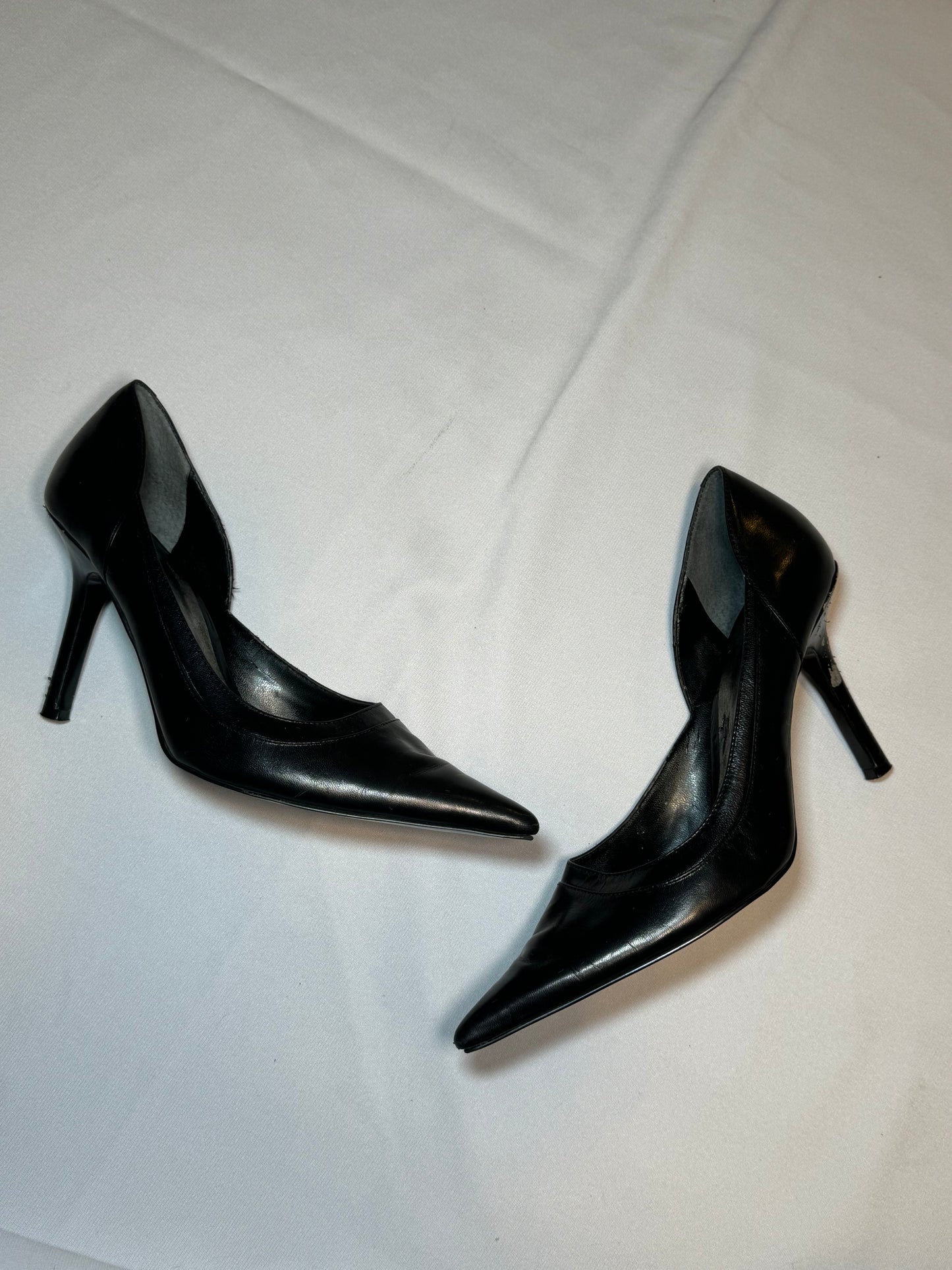 Vintage Y2K Nine West Black Leather Pumps