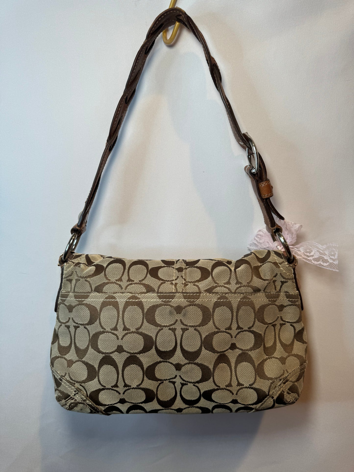 Vintage Y2K Coach Soho Flap in Signature Jacquard Shoulder Bag