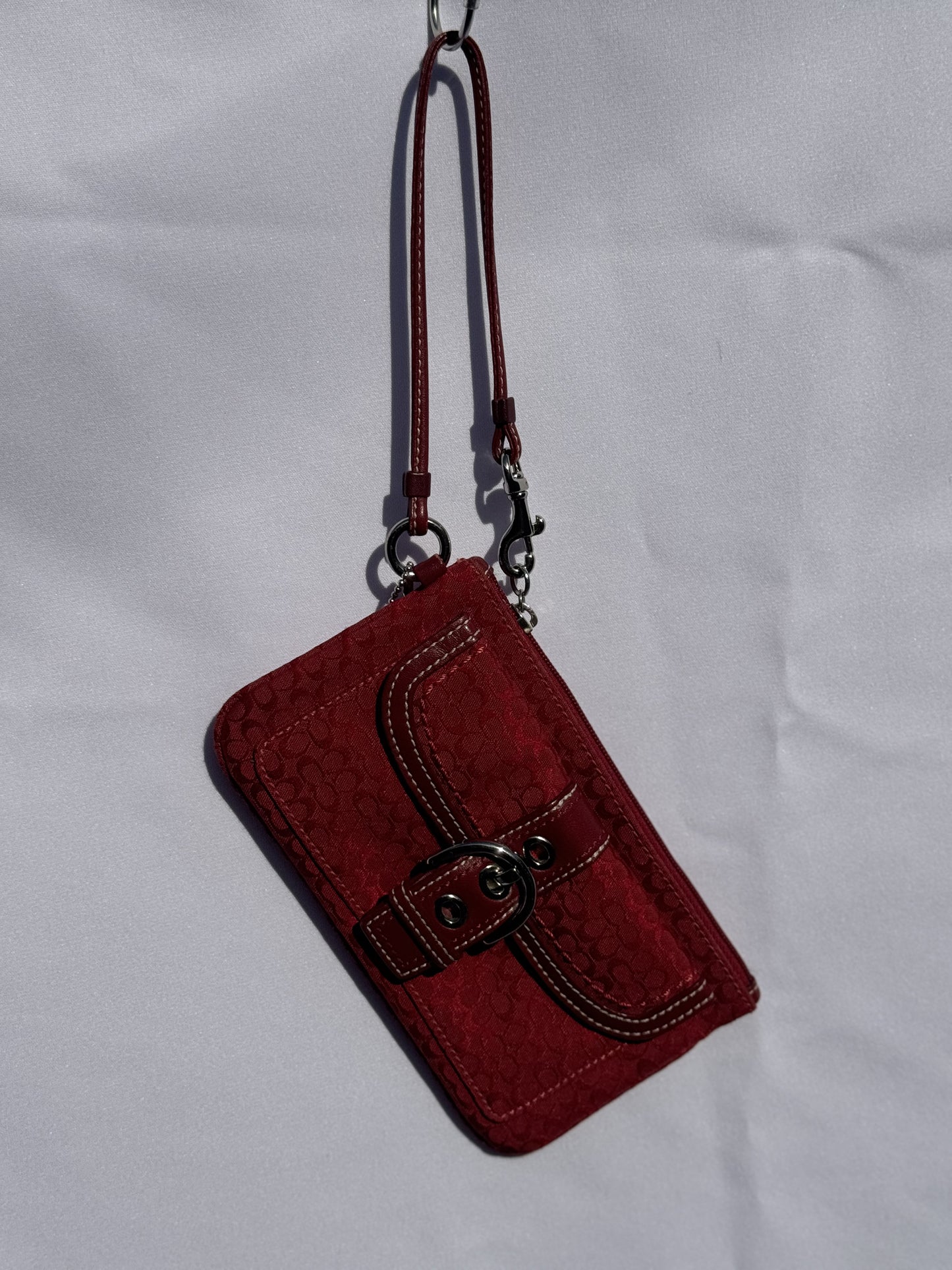 Vintage RARE Y2K Red Coach Wristlet