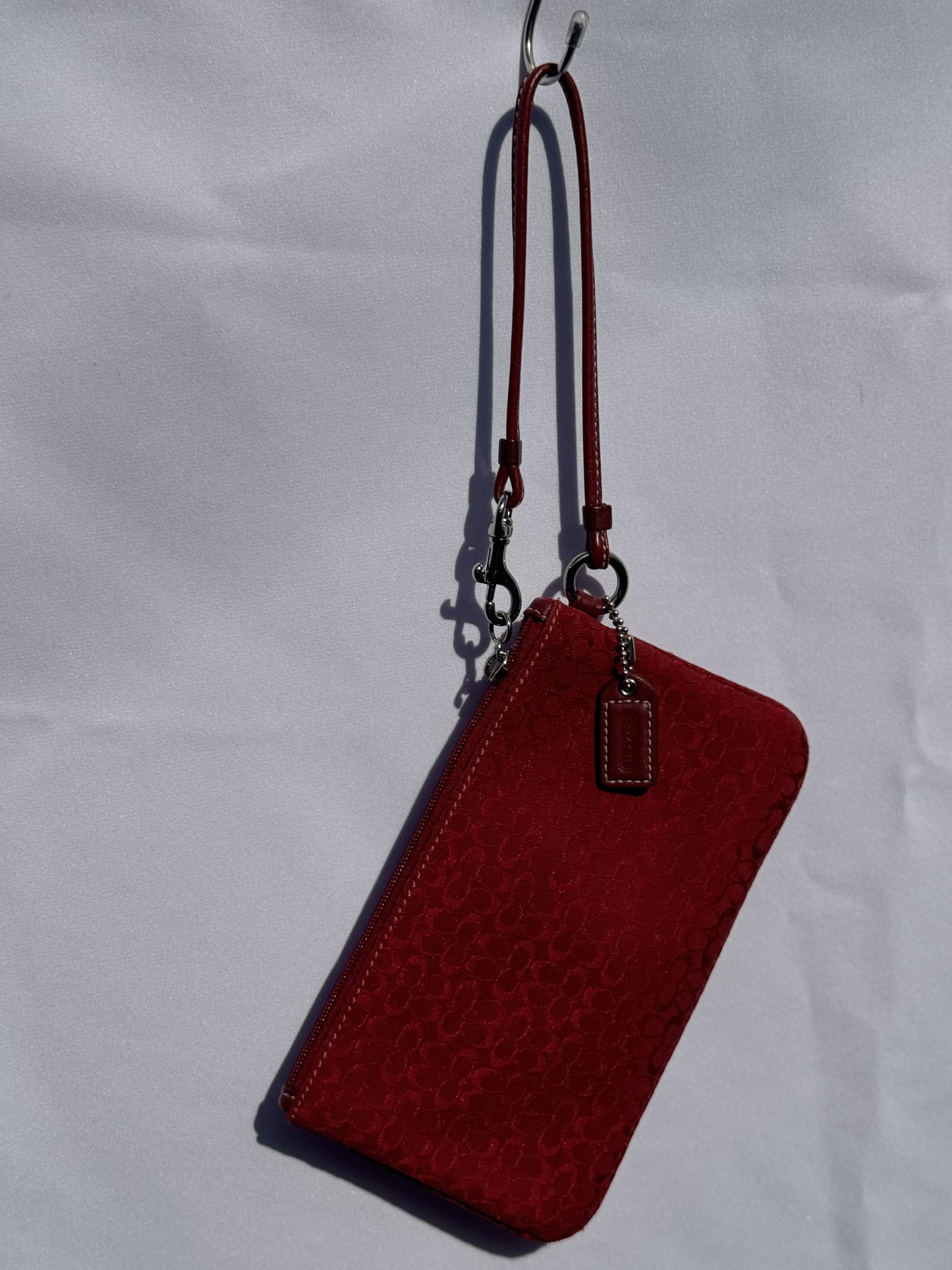 Vintage RARE Y2K Red Coach Wristlet