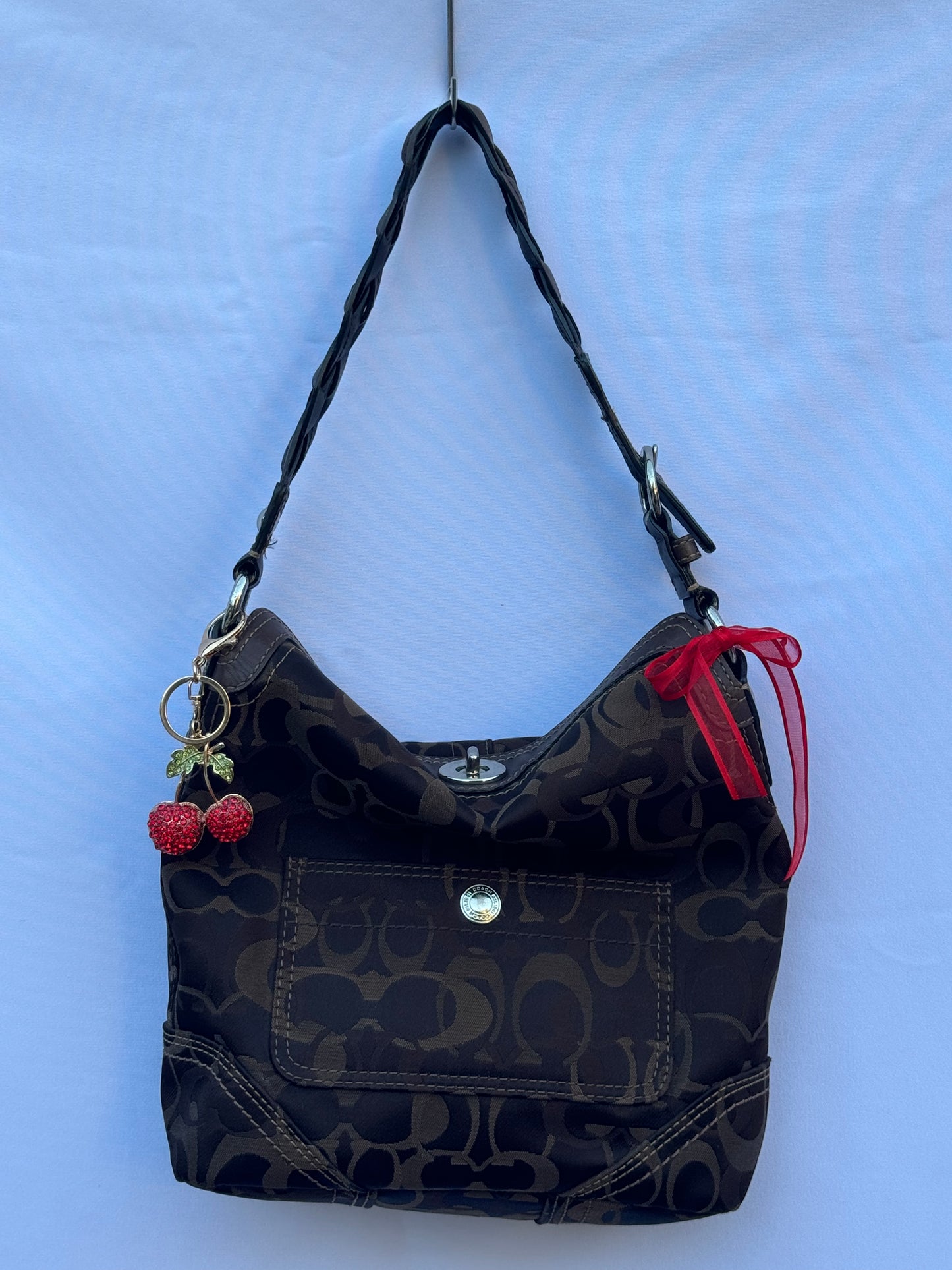 Vintage Y2K Chocolate Brown Shoulder Bag