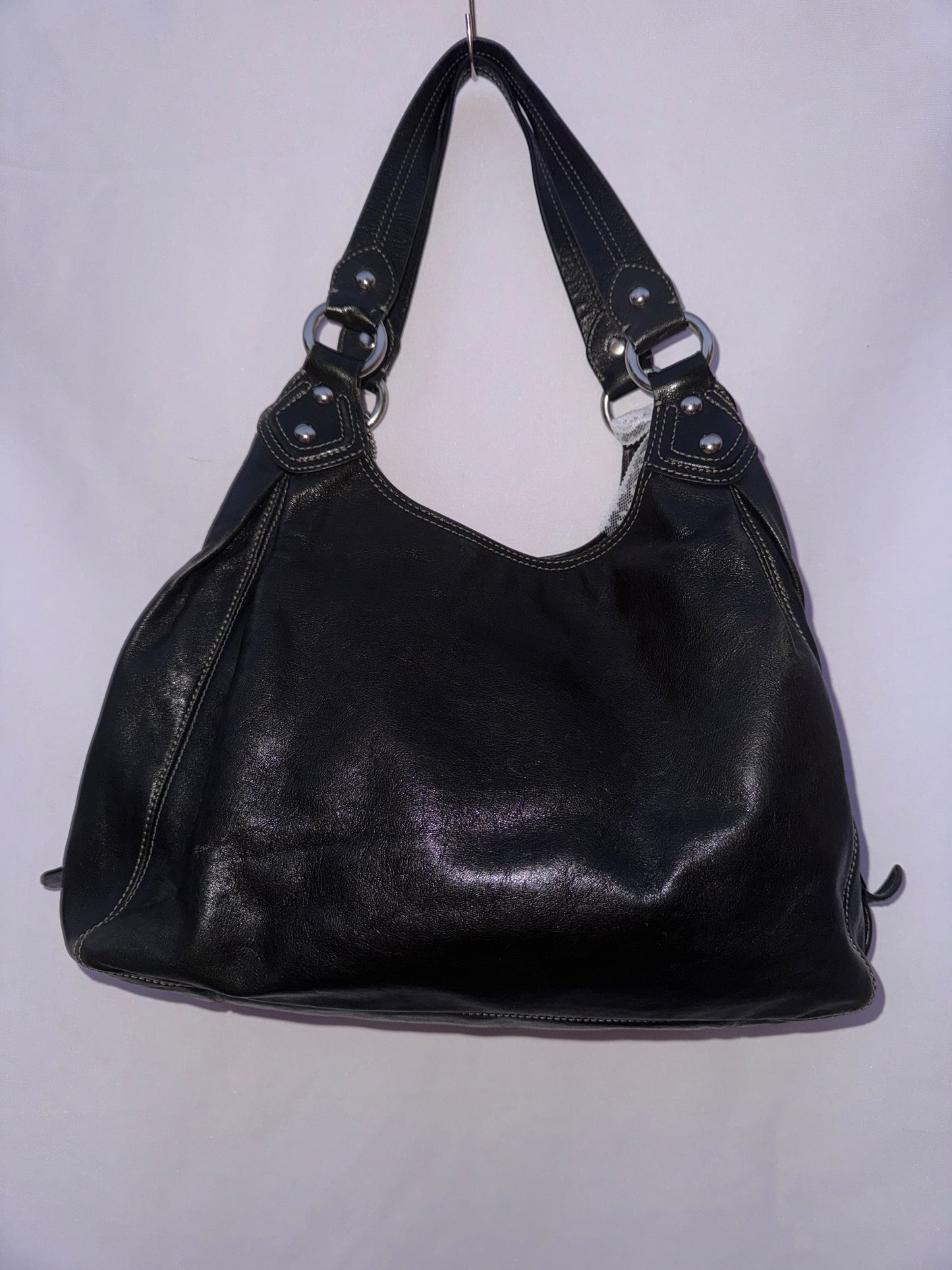 Vintage Black Coach Hobo Bag