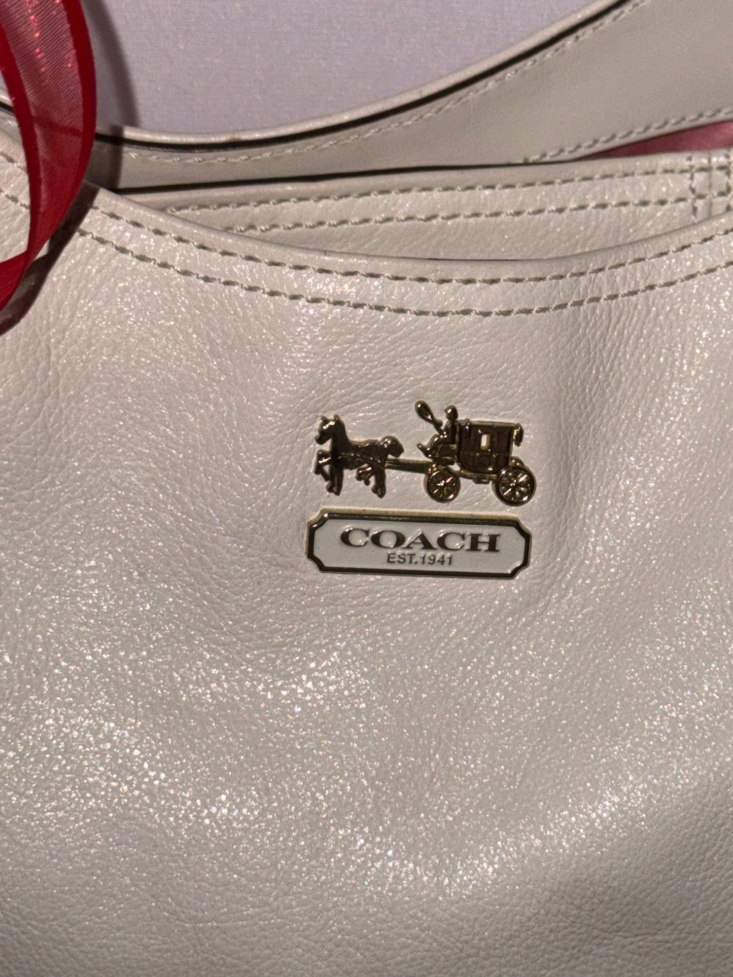 Vintage Limited Edition Off White Coach Hobo Bag