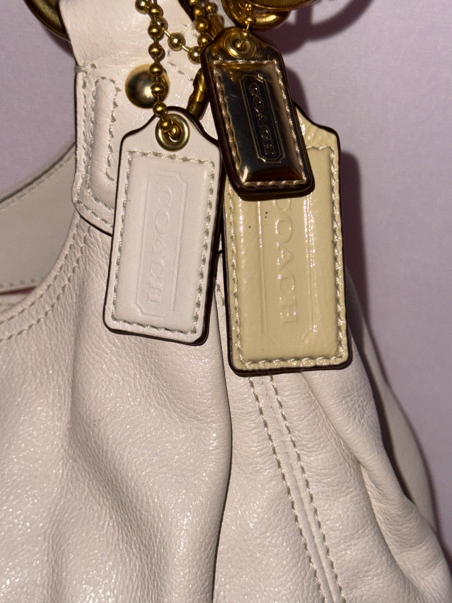 Vintage Limited Edition Off White Coach Hobo Bag