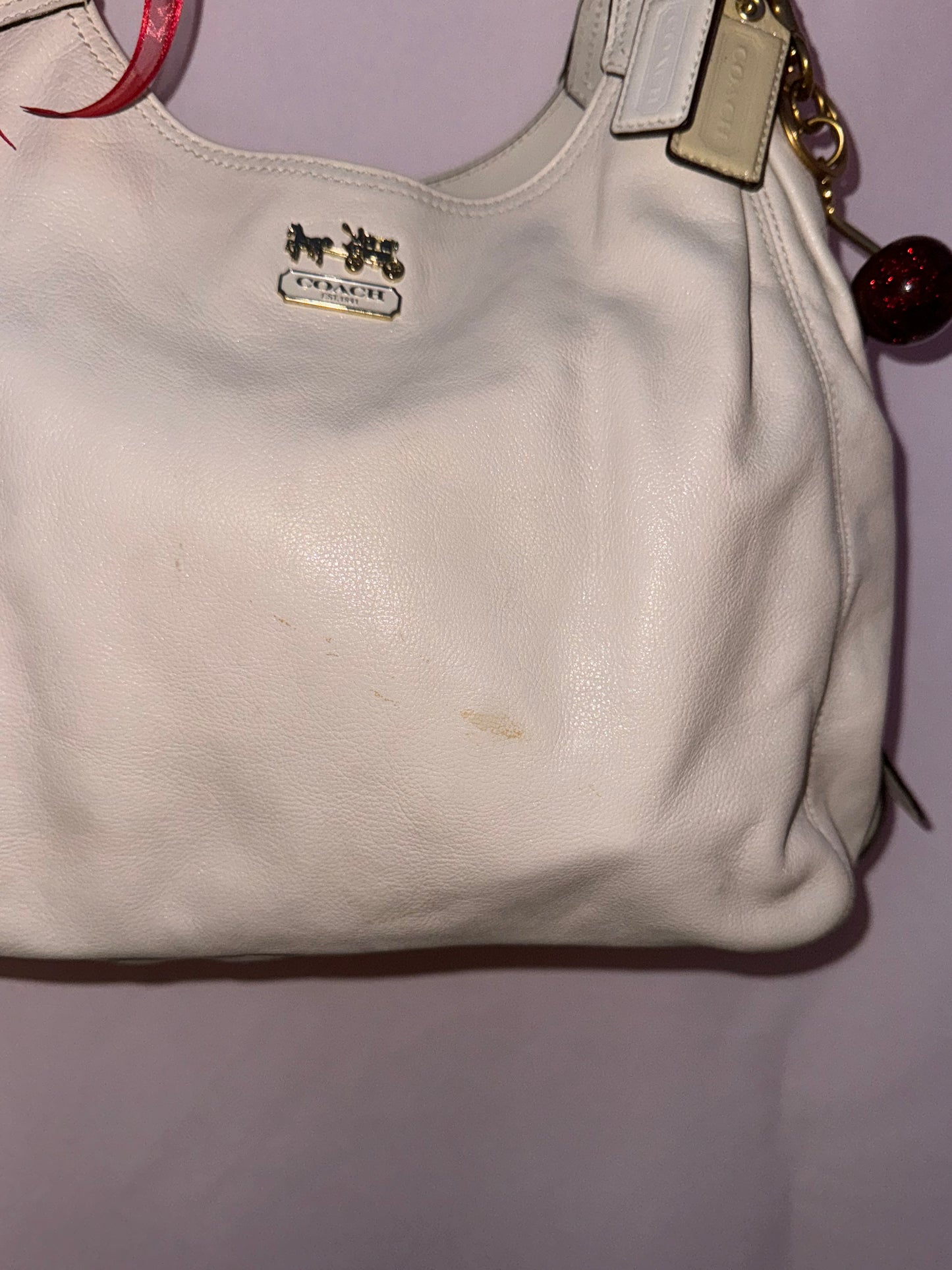 Vintage Limited Edition Off White Coach Hobo Bag