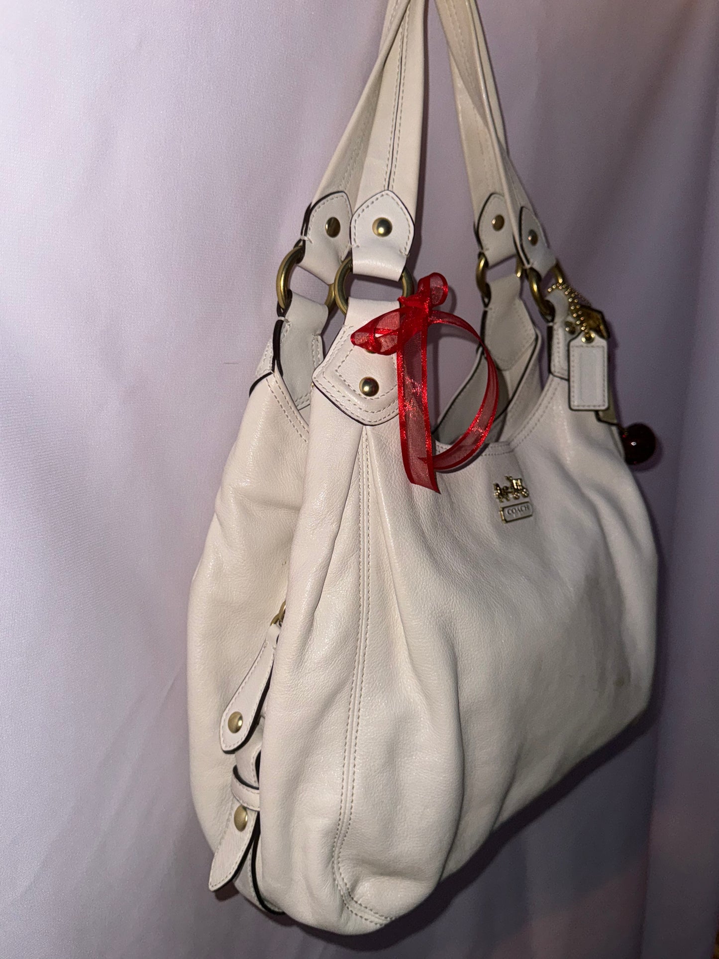 Vintage Limited Edition Off White Coach Hobo Bag