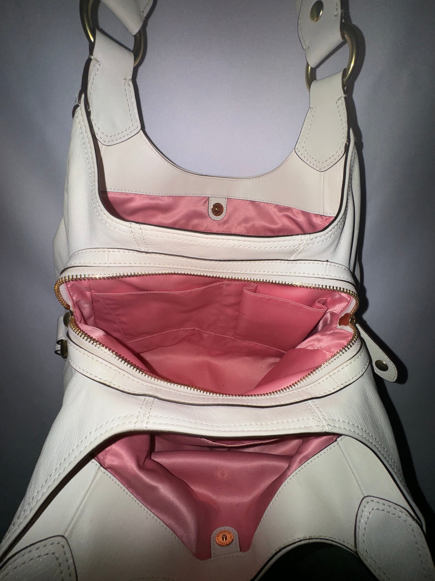 Vintage Limited Edition Off White Coach Hobo Bag