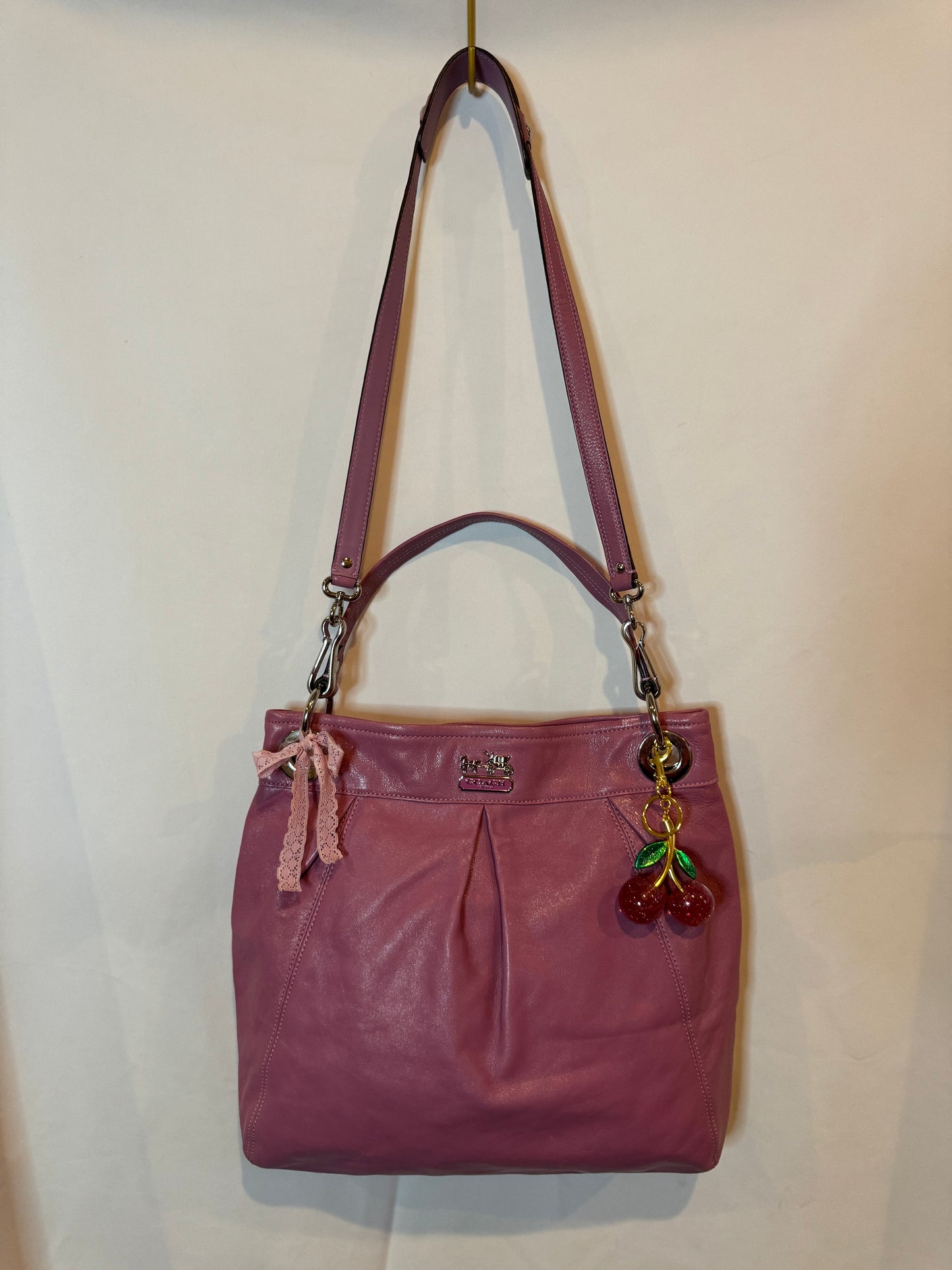 RARE Limited Edition Vintage Coach Pink Carryall Tote Bag