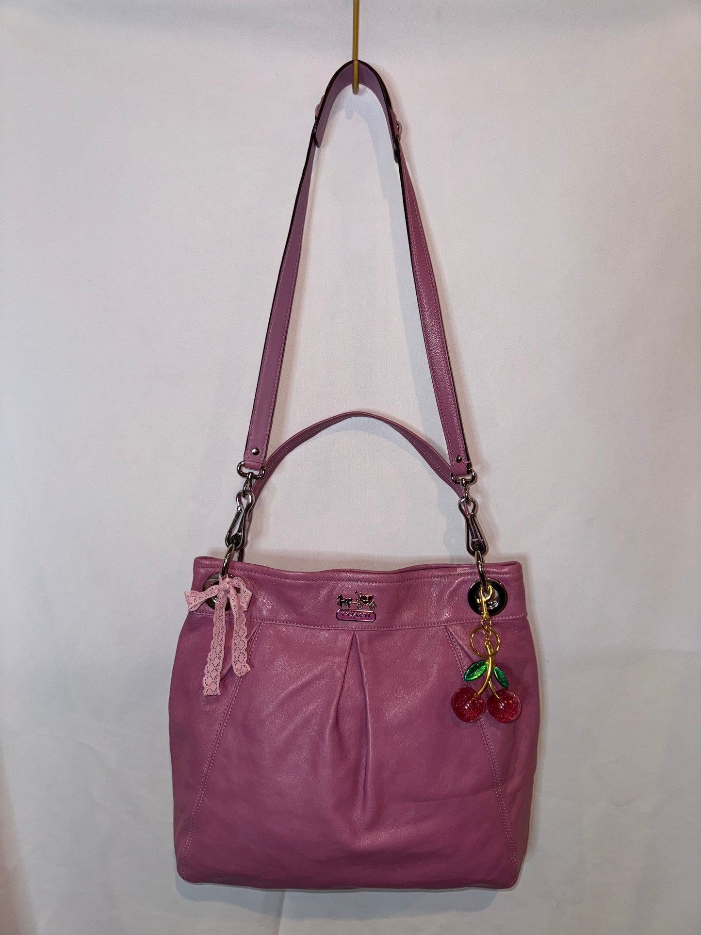 RARE Limited Edition Vintage Coach Pink Carryall Tote Bag