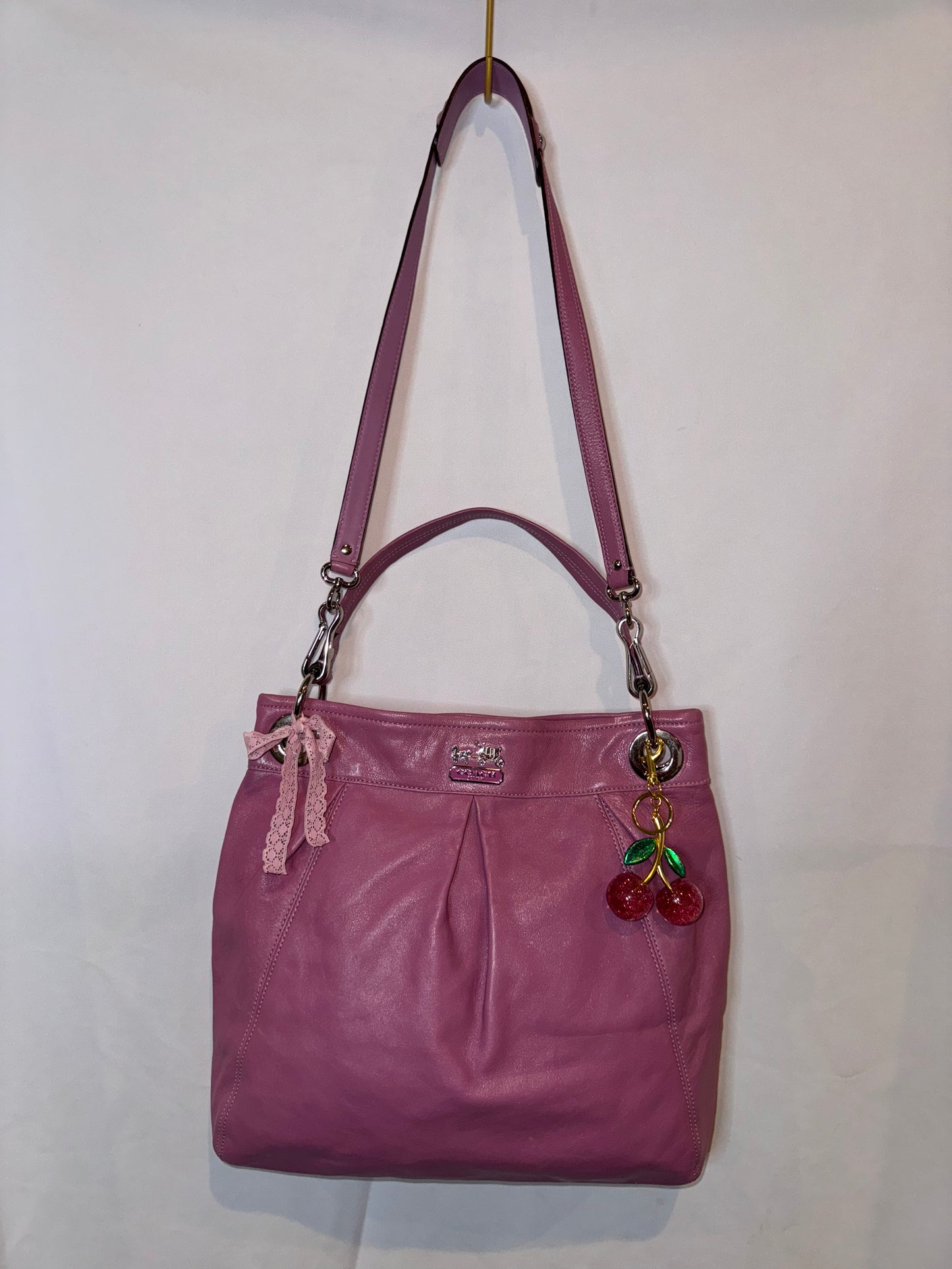 RARE Limited Edition Vintage Coach Pink Carryall Tote Bag