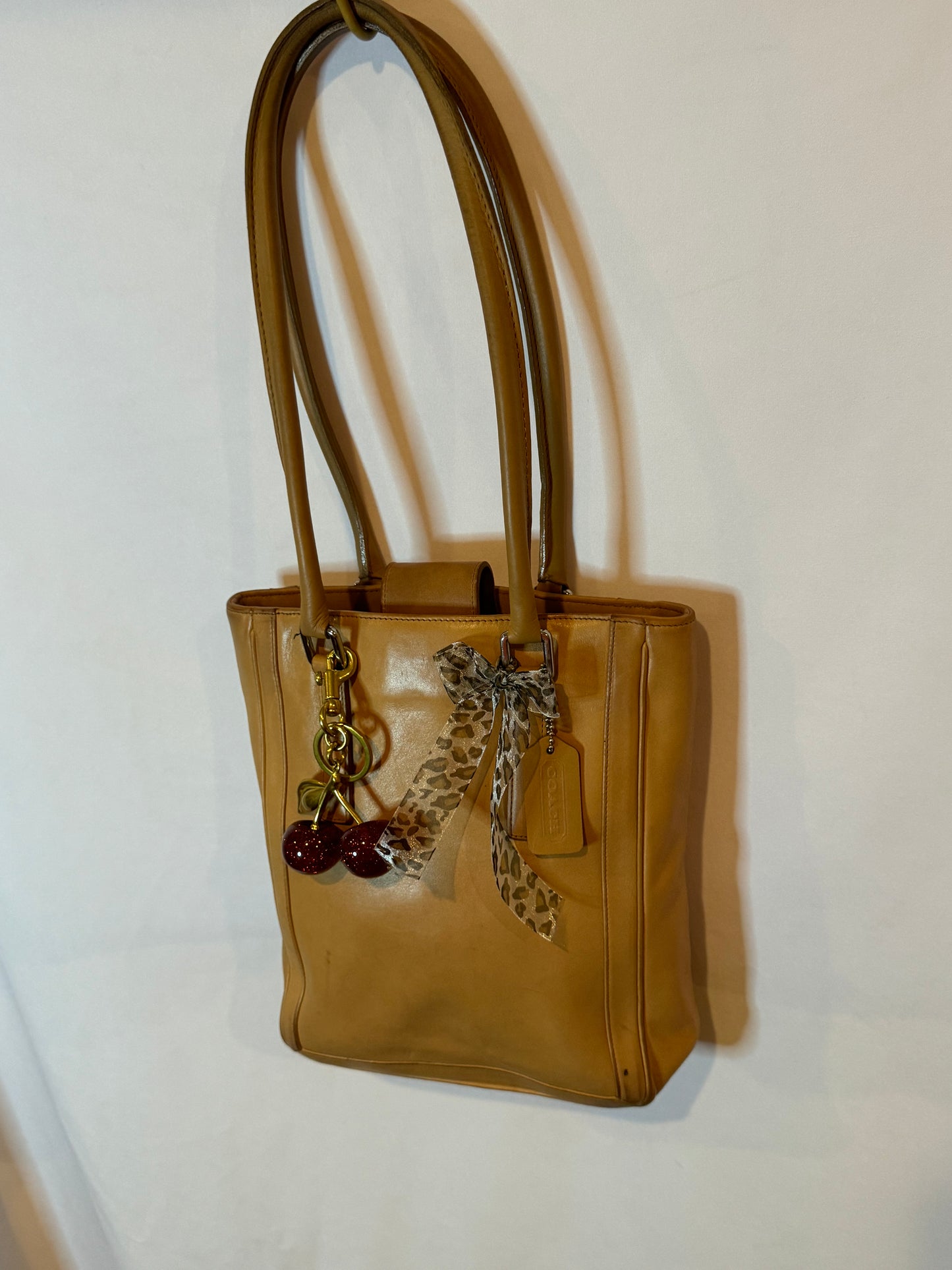 Vintage Coach Tan Mini Shopper Bag