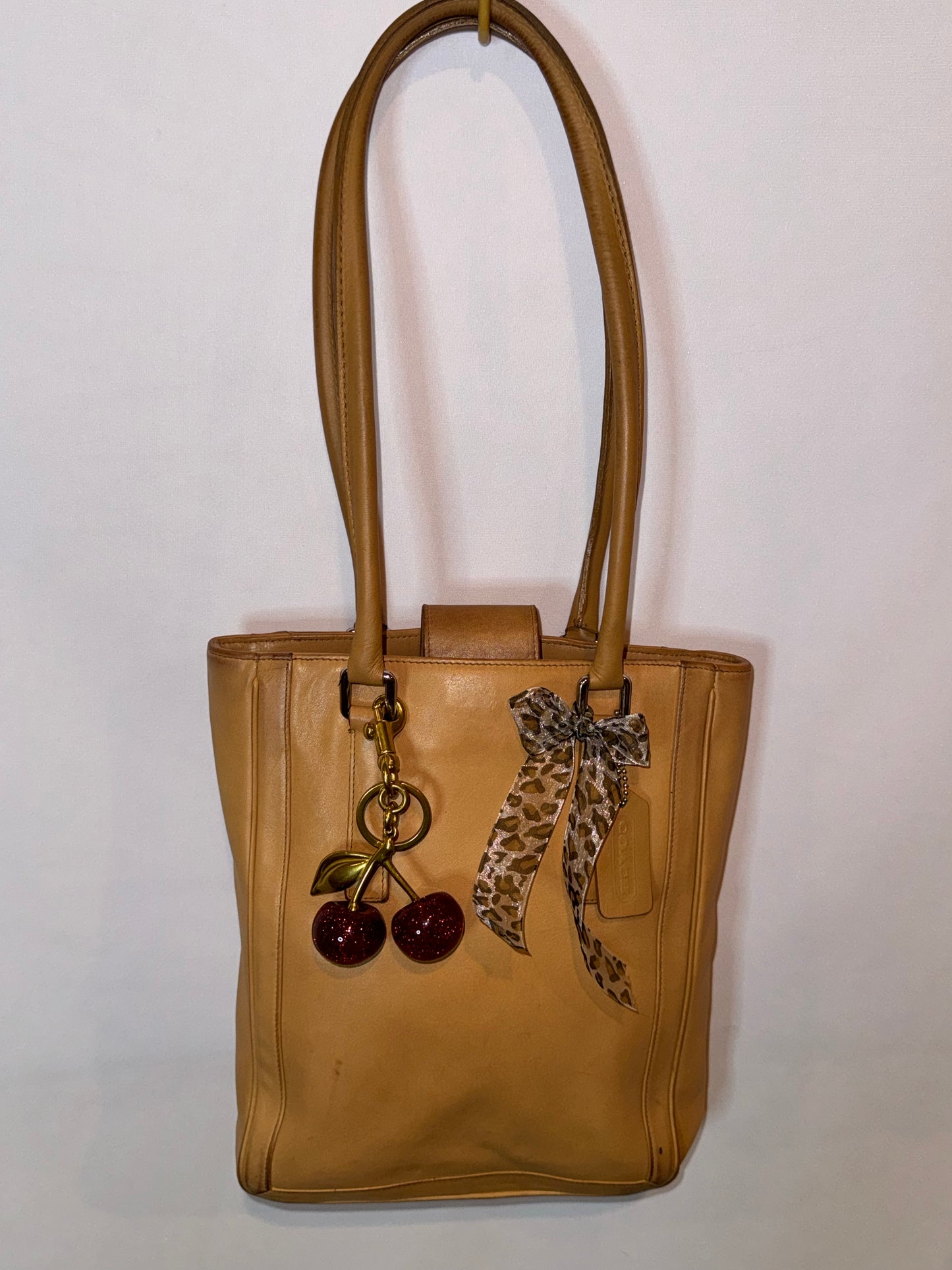 Vintage Coach Tan Mini Shopper Bag