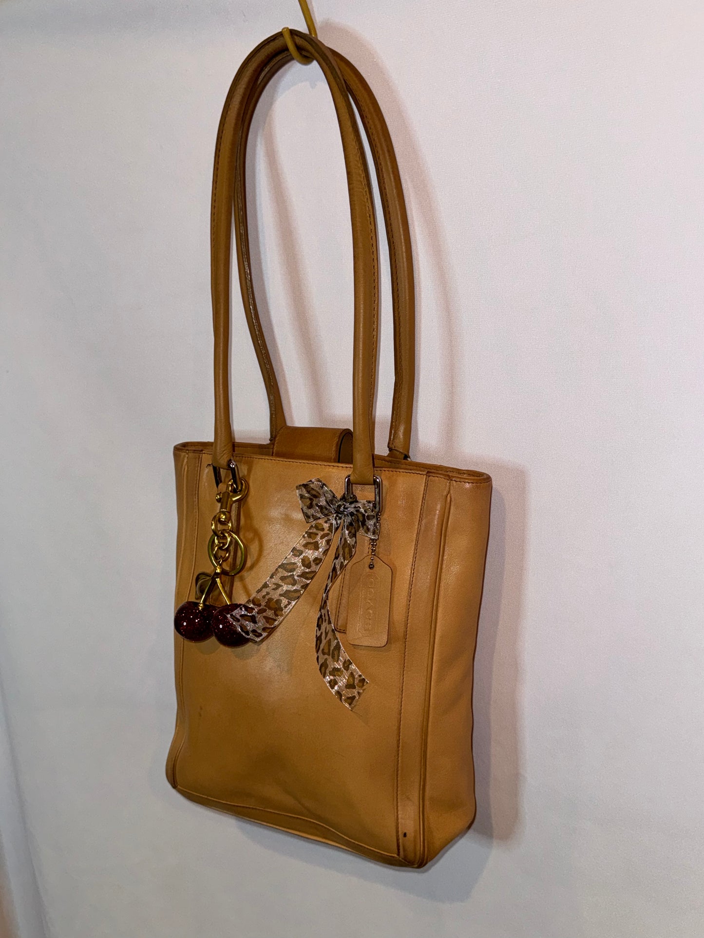 Vintage Coach Tan Mini Shopper Bag