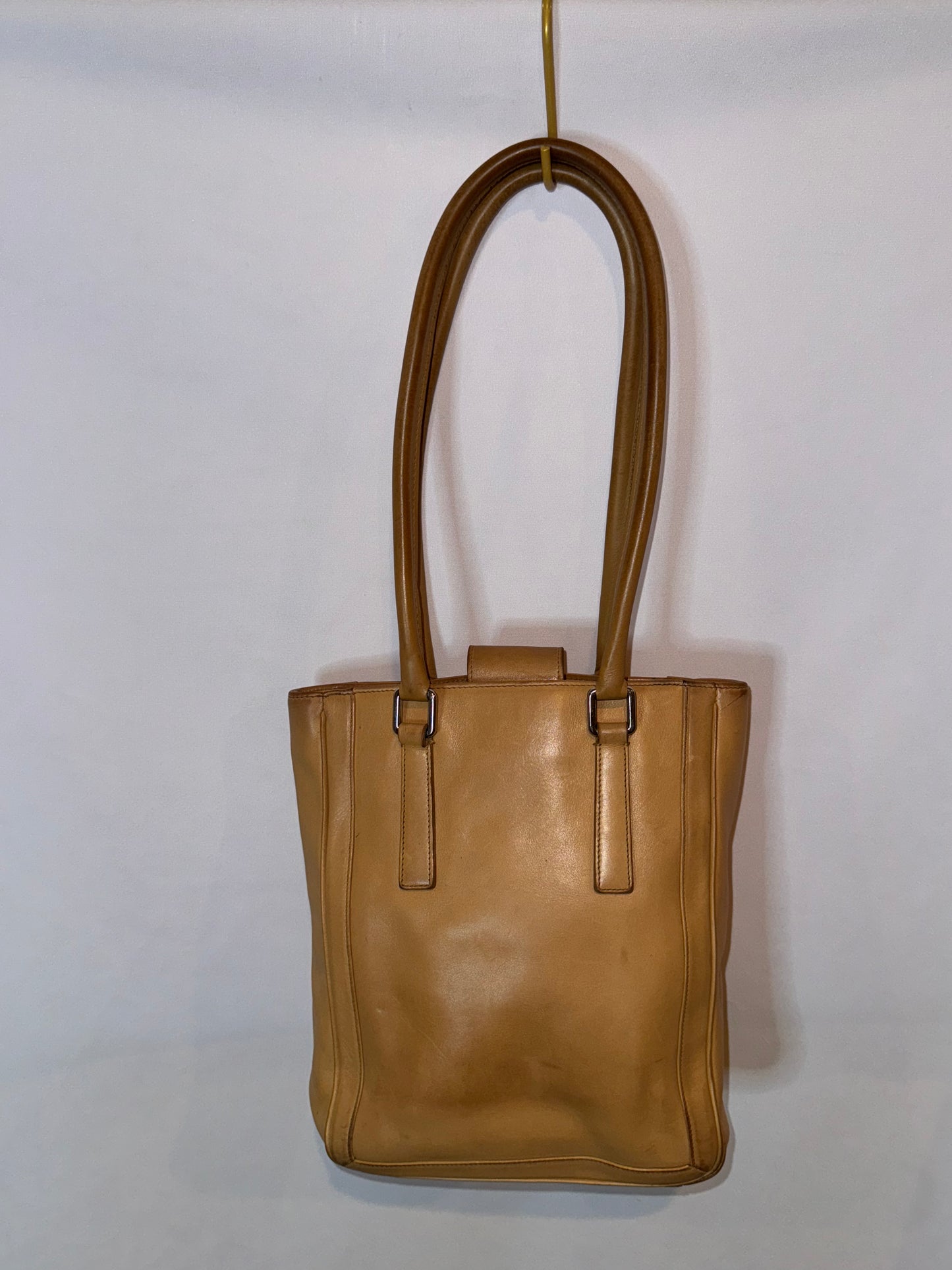 Vintage Coach Tan Mini Shopper Bag