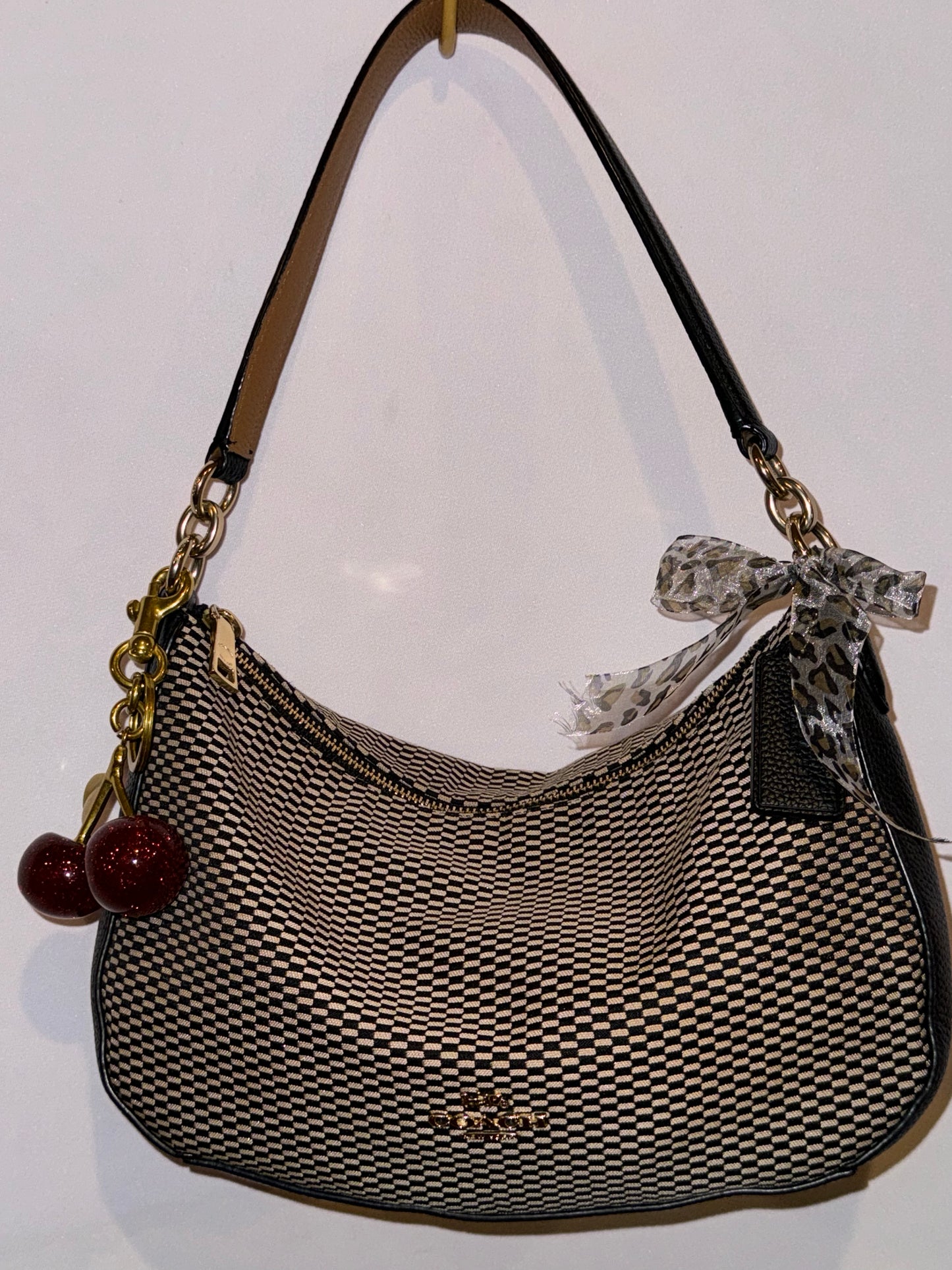 Coach Checkered Mini Shoulder Bag