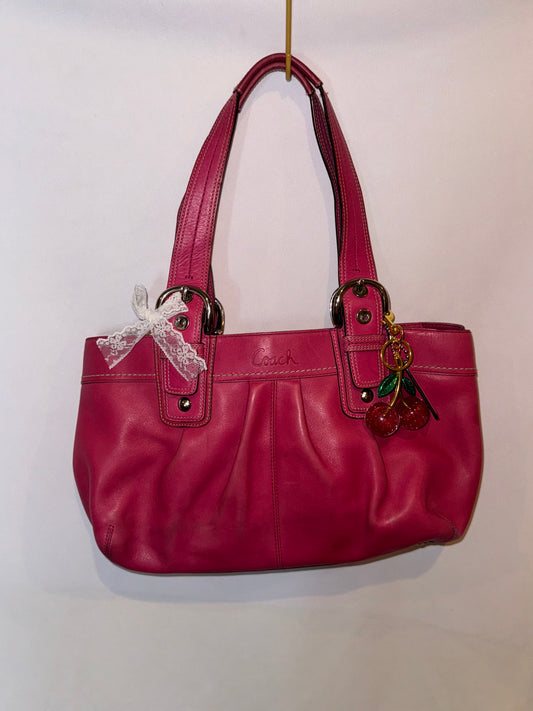 Vintage Y2K Pink Soho Coach Shoulder Bag