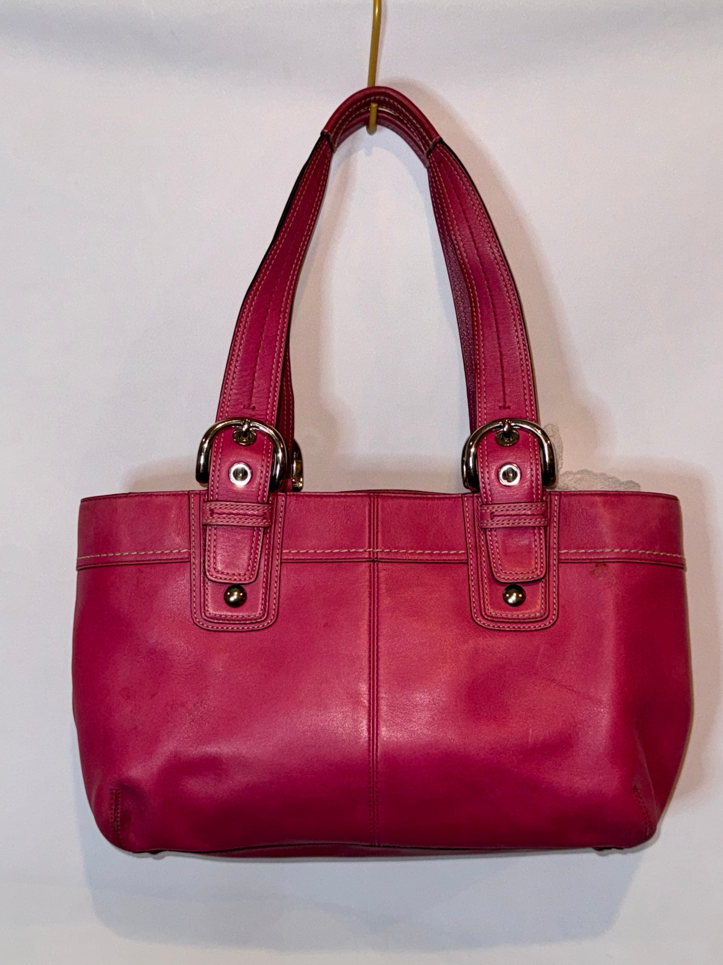 Vintage Y2K Pink Soho Coach Shoulder Bag