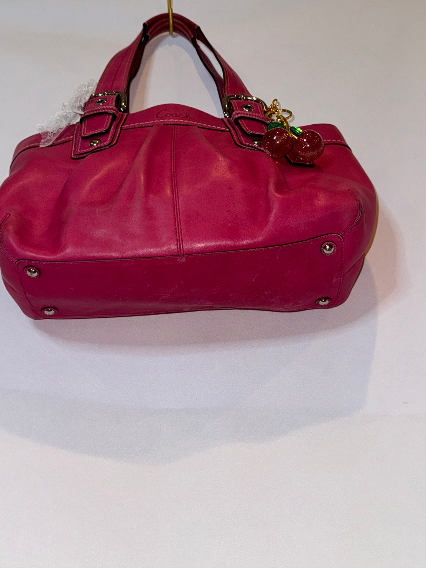 Vintage Y2K Pink Soho Coach Shoulder Bag