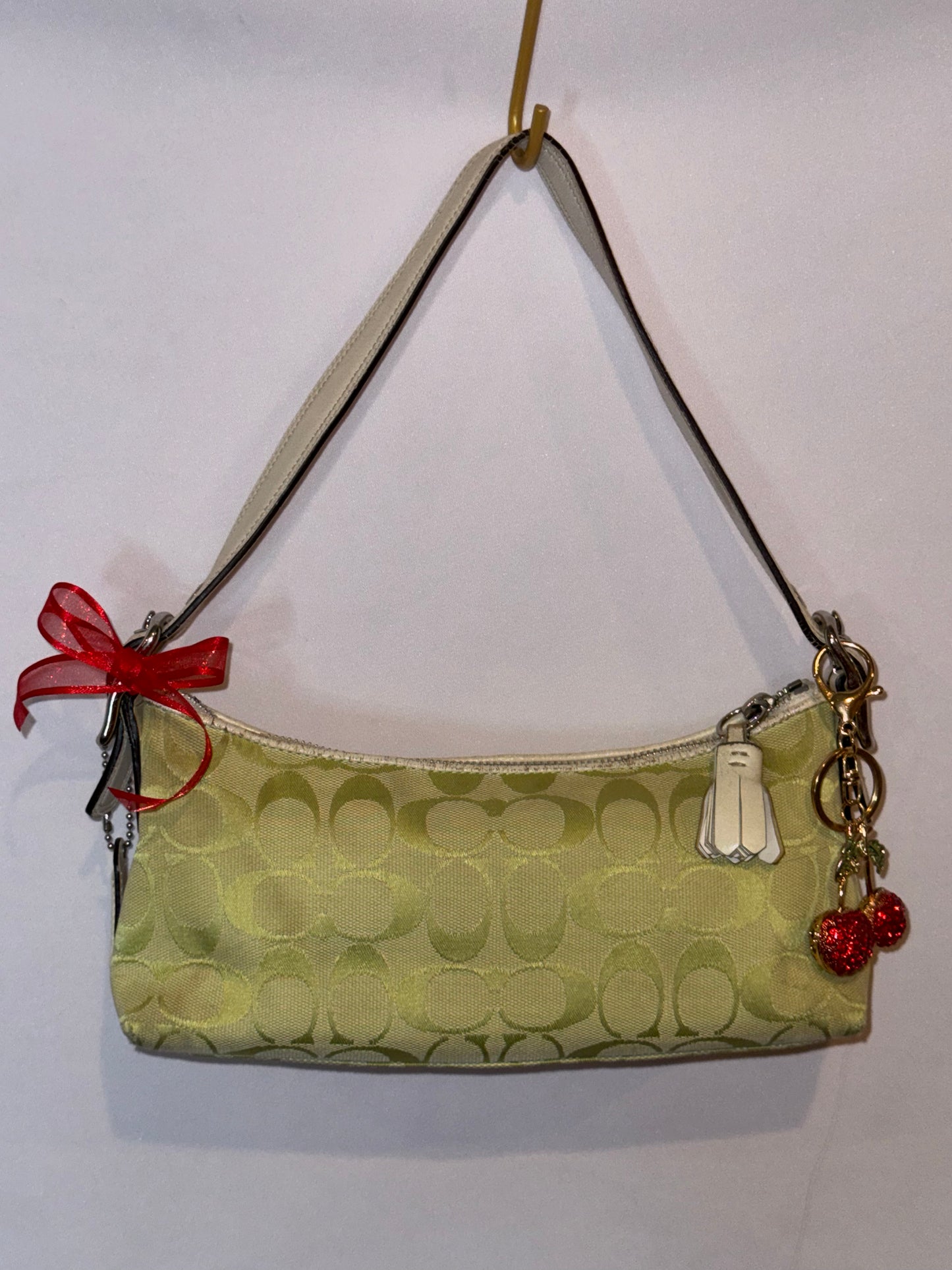 RARE Vintage Y2K Lime Green Mini Shoulder Bag