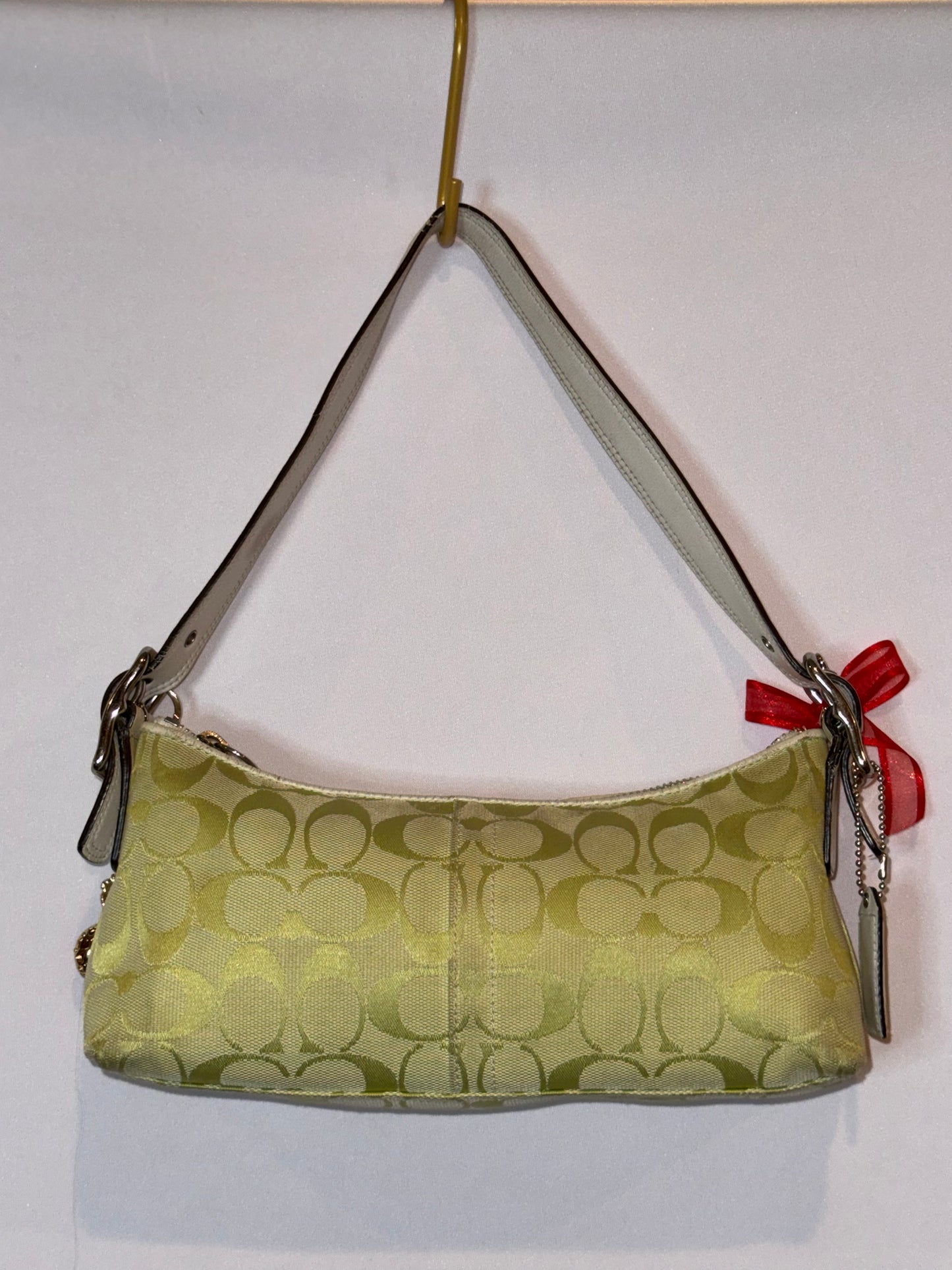 RARE Vintage Y2K Lime Green Mini Shoulder Bag