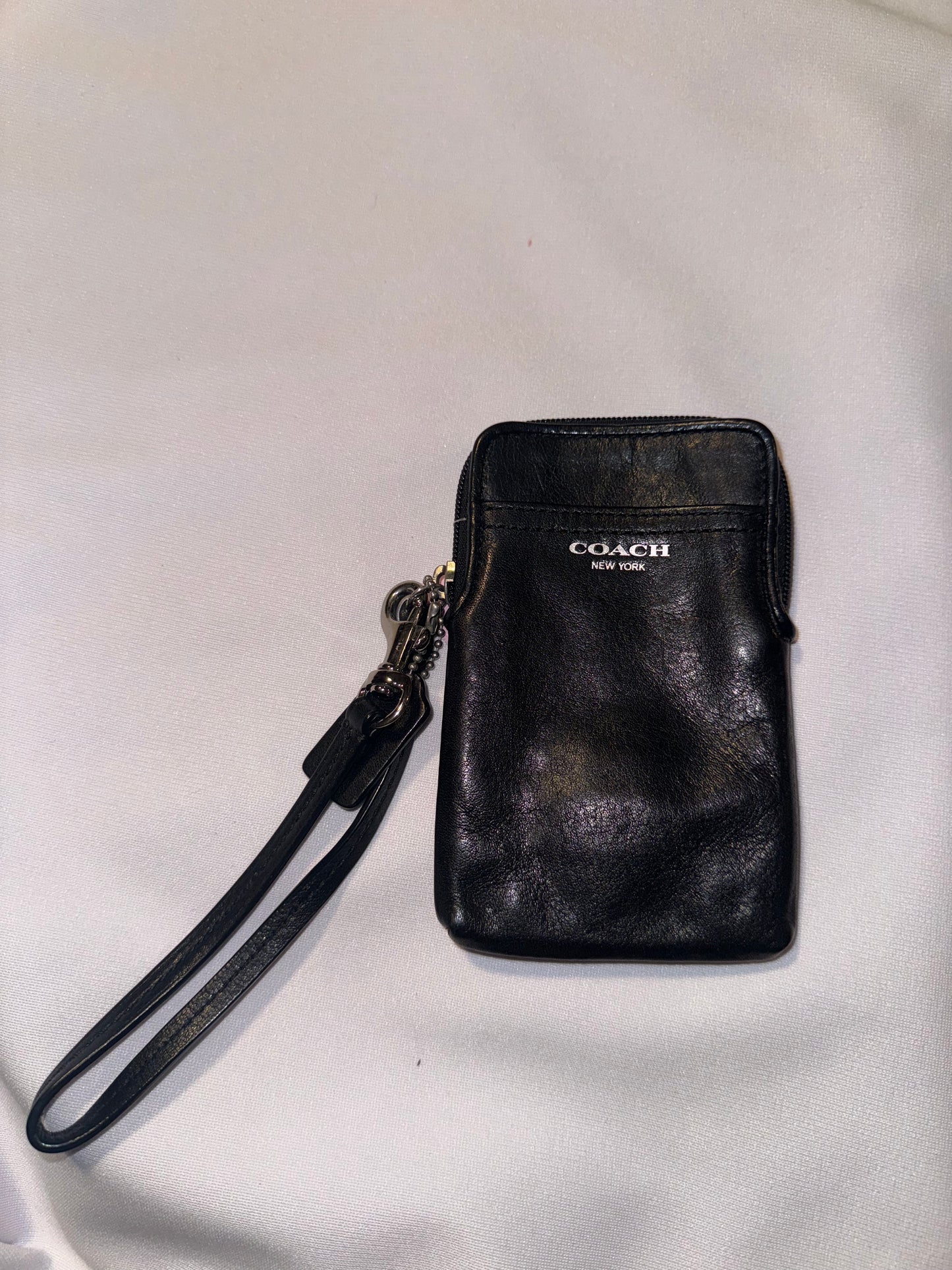 Vintage Y2K Coach Mini Black Leather Wallet