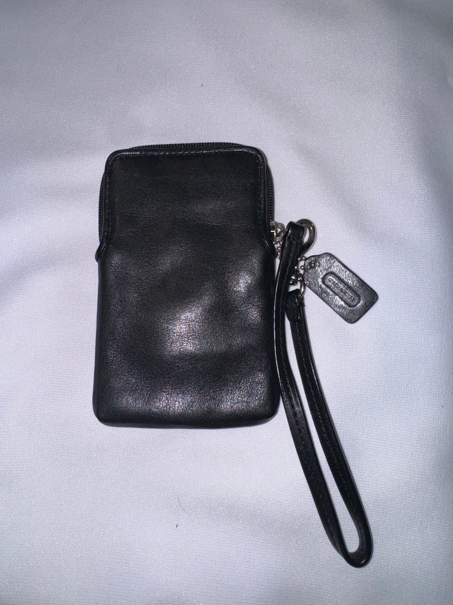 Vintage Y2K Coach Mini Black Leather Wallet