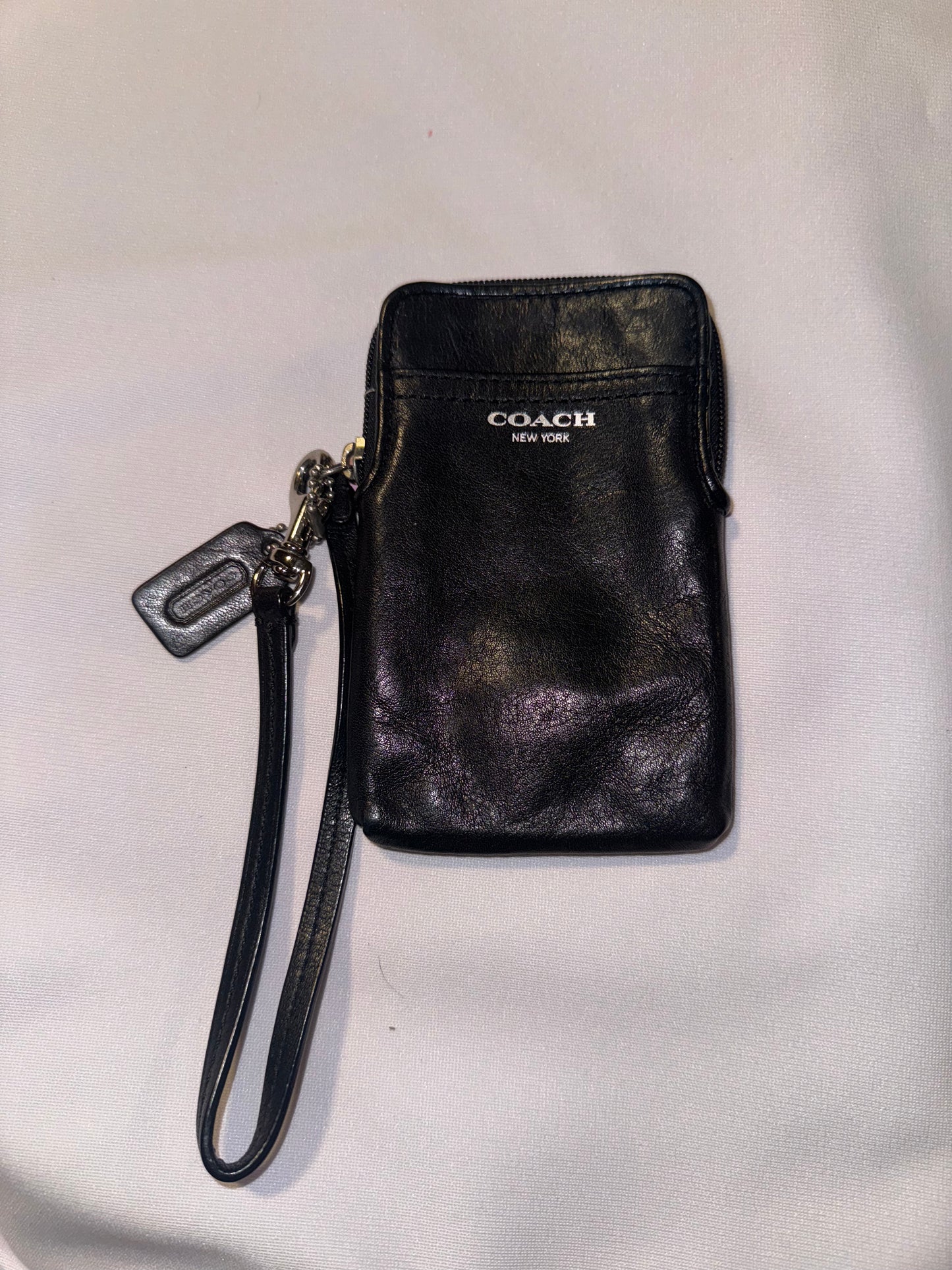 Vintage Y2K Coach Mini Black Leather Wallet