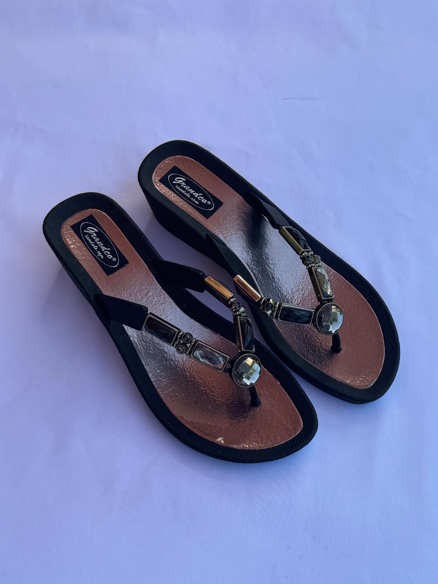 Vintage y2k Gemstone Platform Sandals