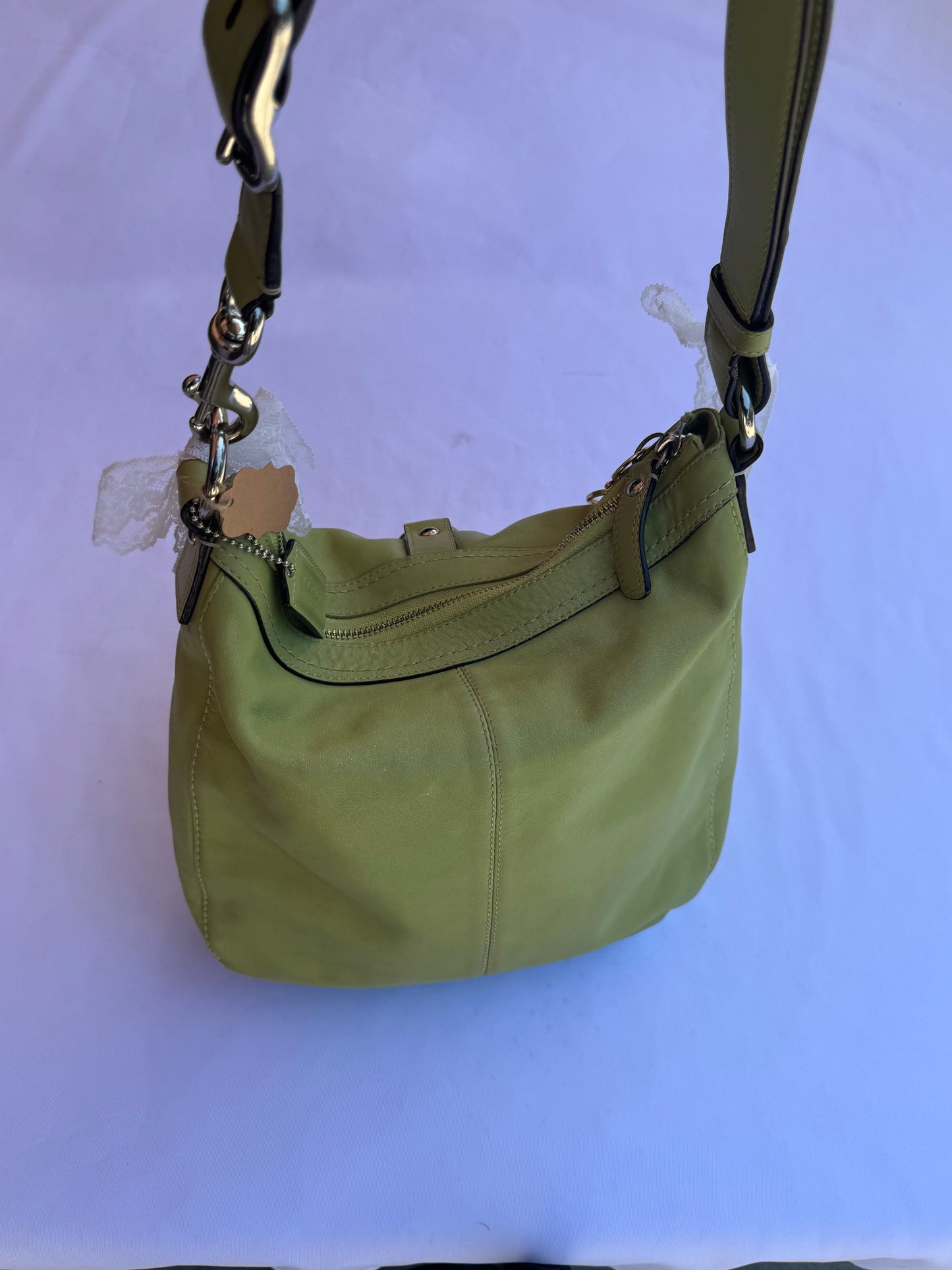 Vintage y2k Green Coach Chelsea Adjustable bag